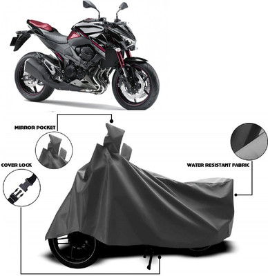 AutoKick Two Wheeler Cover for Kawasaki(Z800, Grey)