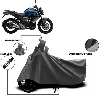 ANTOFY Two Wheeler Cover for Yamaha(FZ-S Fi Version 3.0, Grey)