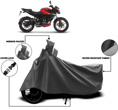ANTOFY Two Wheeler Cover for Bajaj(Pulsar 160 NS DTS-i, Grey)
