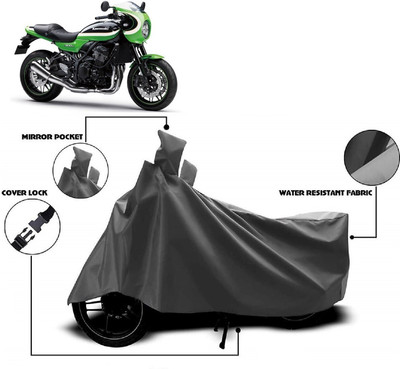 AutoFave Two Wheeler Cover for Kawasaki(Z900 RS Cafe Racer, Grey)
