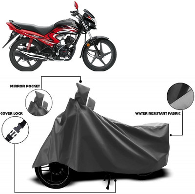 ANTOFY Two Wheeler Cover for Honda(Dream Yuga, Grey)