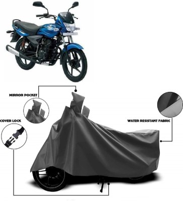 AutoFave Two Wheeler Cover for Bajaj(Platina 125, Grey)