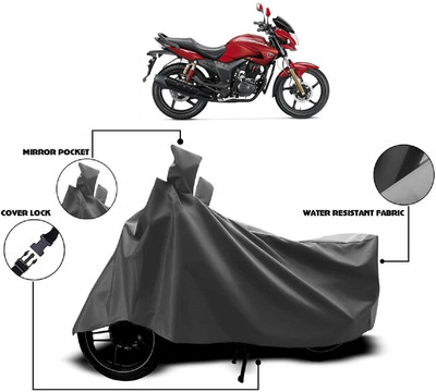 Autoprime Two Wheeler Cover for Hero(Hunk, Grey)
