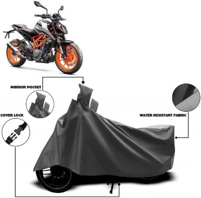 Autoprime Two Wheeler Cover for KTM(390 Duke BS6, Grey)