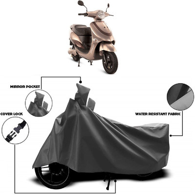 ANTOFY Two Wheeler Cover for Hero Electric(Electric Photon, Grey)