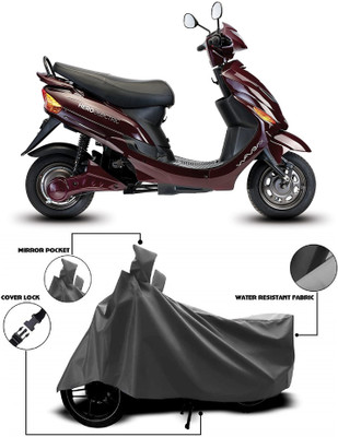 ANTOFY Two Wheeler Cover for Hero Electric(Electric Wave Dx, Grey)