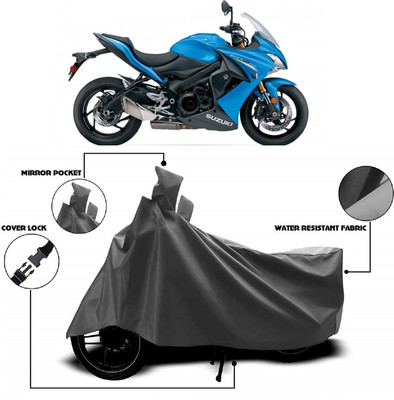 Autoprime Two Wheeler Cover for Suzuki(GSX S1000F, Grey)