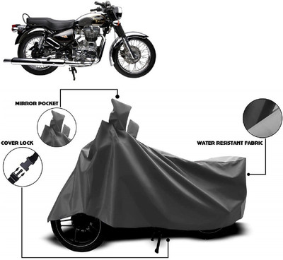 ANTOFY Two Wheeler Cover for Royal Enfield(Electra Delux, Grey)