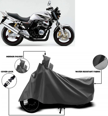 ANTOFY Two Wheeler Cover for Honda(CB 400, Grey)