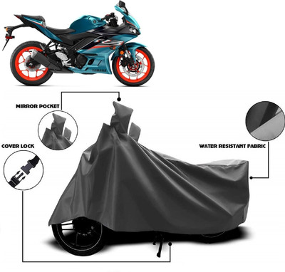 Autoprime Two Wheeler Cover for Yamaha(YZF R3 BS6, Grey)
