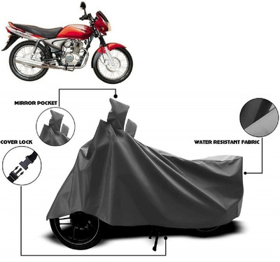 AutoFave Two Wheeler Cover for Bajaj(Wind 125, Grey)