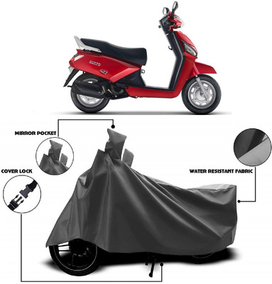 AutoFave Two Wheeler Cover for Mahindra(Gusto 125, Grey)
