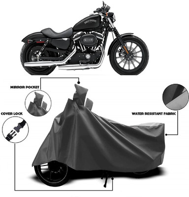 ANTOFY Two Wheeler Cover for Harley Davidson(Iron 883, Grey)