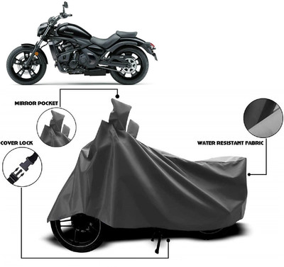AutoKick Two Wheeler Cover for Kawasaki(Vulcan S, Grey)
