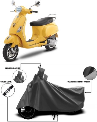 AutoKick Two Wheeler Cover for Vespa(Vespa VXL 125, Grey)