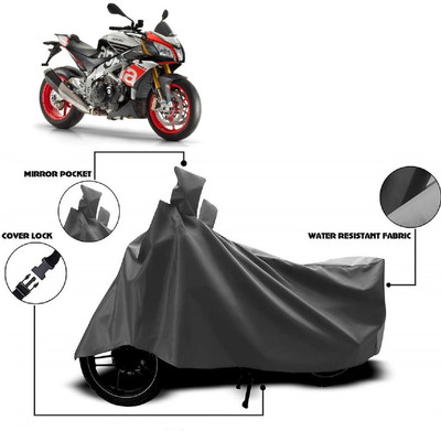 AutoFave Two Wheeler Cover for Aprilia(Tuono 150, Grey)