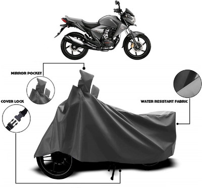 ANTOFY Two Wheeler Cover for Honda(Unicorn Dazzler, Grey)