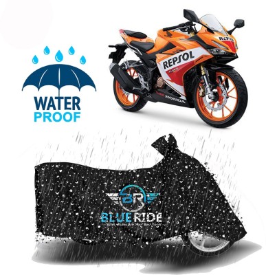 BLUERIDE Two Wheeler Cover for Honda(CBR 250R, Black)