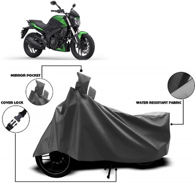 ANTOFY Two Wheeler Cover for Bajaj(Dominar, Grey)
