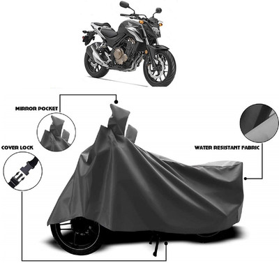 AutoKick Two Wheeler Cover for Honda(CB 500, Grey)