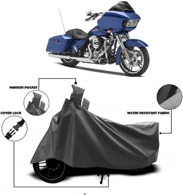 AutoKick Two Wheeler Cover for Harley Davidson(Road Glide Special, Grey)