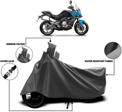 AutoFave Two Wheeler Cover for CFMoto(650MT, Grey)