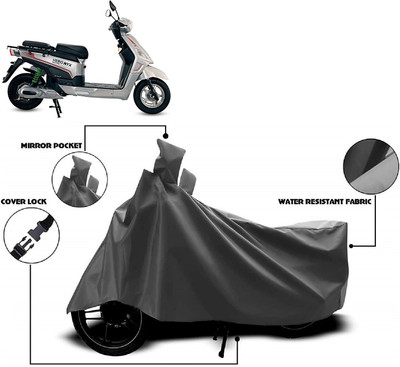 AutoFave Two Wheeler Cover for Hero Electric(Electric NYX, Grey)