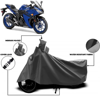 AutoFave Two Wheeler Cover for Yamaha(YZF R3, Grey)