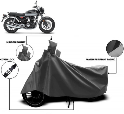 ANTOFY Two Wheeler Cover for Honda(Hness CB350, Grey)