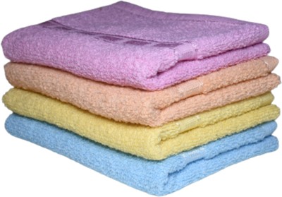PVA Cotton 300 GSM Hand Towel(Pack of 4)