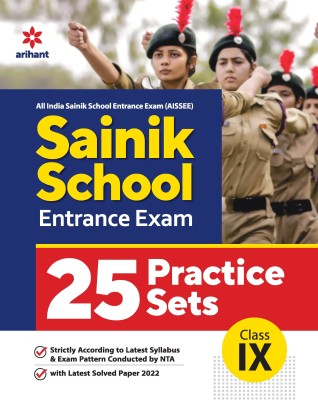 25 Practice Sets Sainik School Entrance Exam Class 9 2022(English, Paperback, unknown)