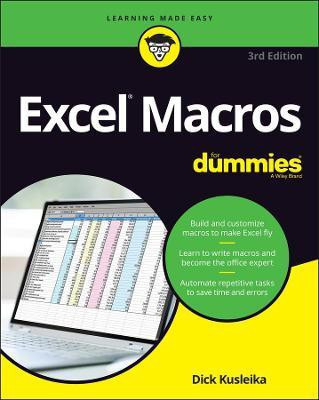 Excel Macros For Dummies(English, Paperback, Kusleika Dick)