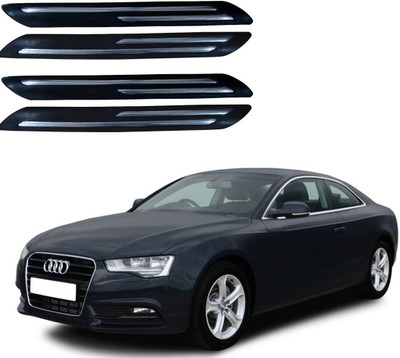 KOZDIKO Plastic Car Bumper Guard(Black, Pack of 4, Audi, NA)