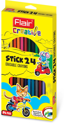 Flair Creative STICK JUMBO CRAYONS(Set of 26, Multicolor)