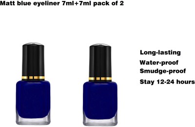Bigwig Get Bold Blue Water Proof Eye Liner - Pack of 2 14 ml (Blue) 7 ml(blue)
