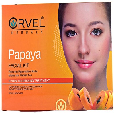 orvel Herbals Papaya facial Kit 155 gm(5 x 23 g)