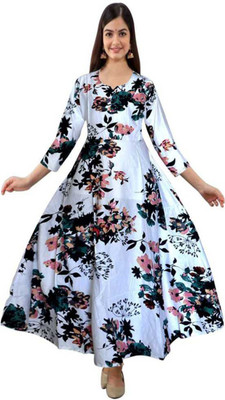 Kuberdisha Anarkali Gown(Multicolor)