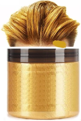 tanvi27 Hair Dye Styling Cream Mud Hairstyle gold Wax , GOLD