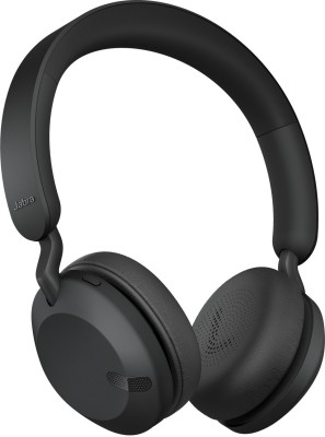Jabra Elite 45h Wireless Bluetooth On Ear Headphones with Mic Bluetooth Headset(Titanium Black, On the Ear)