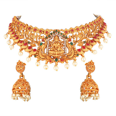 Orbis Alloy Gold-plated Gold Jewellery Set(Pack of 1)