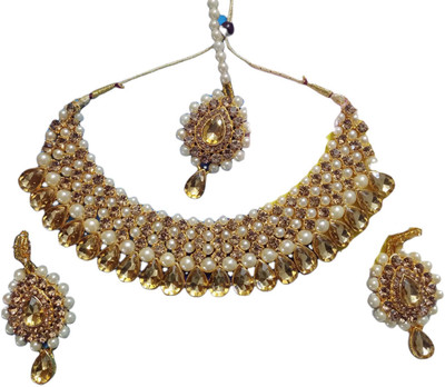 msy Alloy Gold-plated Gold Jewellery Set(Pack of 1)