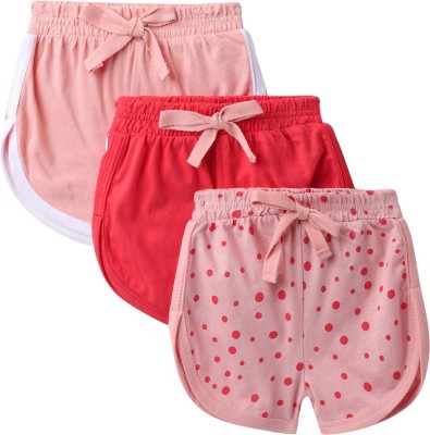 Mi Arcus Short For Baby Boys & Baby Girls Casual Polka Print Pure Cotton(Multicolor, Pack of 3)