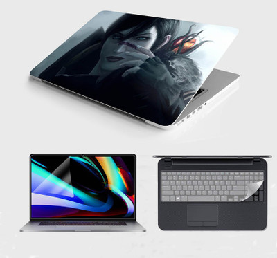 SDM 3in1 Combo 15.6 Inch 3m Laptop Skin, Screen Guard, Key Protector Combo Set118 Combo Set(Multicolor)