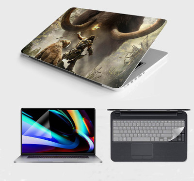 SDM 3in1 Combo 15.6 Inch 3m Laptop Skin, Screen Guard, Key Protector Combo Set010 Combo Set(Multicolor)