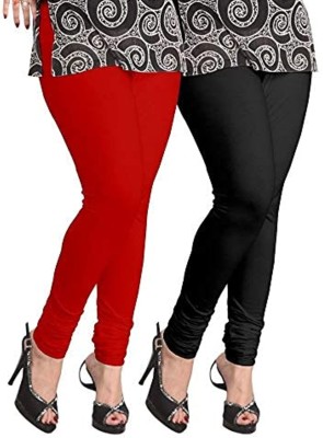 BSF Churidar  Western Wear Legging(Black, Self Design)