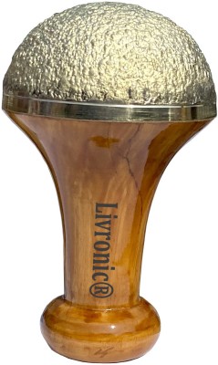 Livronic Bronze Kansa Natural Vatki Cup with wooden handle Ayurvedic Detox Foot Massager Bronze Kansa Natural Vatki Cup with wooden handle Ayurvedic Detox Foot Massager Massager(Brown)