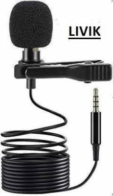 LIVIK NEW Clip Microphone For Youtube | Collar Mike for Voice Recording | Lapel Mic Mobile, PC, Laptop, Android Smartphones, DSLR Camera Shailputri Microphone Microphone (Black),With Hard Carrying Case(CM21,Black)#Quality Assurance Microphone CABLE  (Black)