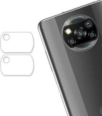 SHAKU Back Camera Lens Glass Protector for Poco X3/X3 PRO(Pack of: 2)