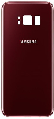 Sandreezz Samsung Galaxy S8 / SM-G950 (with Proper Logo) (Glass) Back Panel(Burgundy Red)