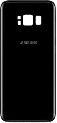 Sandreezz Samsung Galaxy S8 / SM-G950 (with Proper Logo) (Glass) Back Panel(Midnight Black)